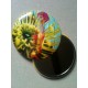 Miroirs de poche badge jaune