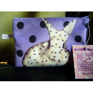 trousse lapin velours