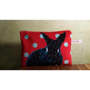 trousse lapin velours
